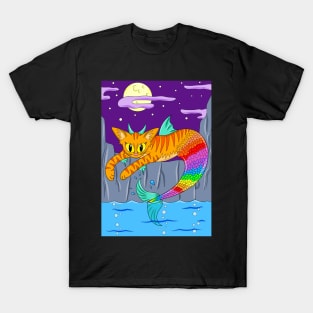 Rainbow Mer-cat T-Shirt